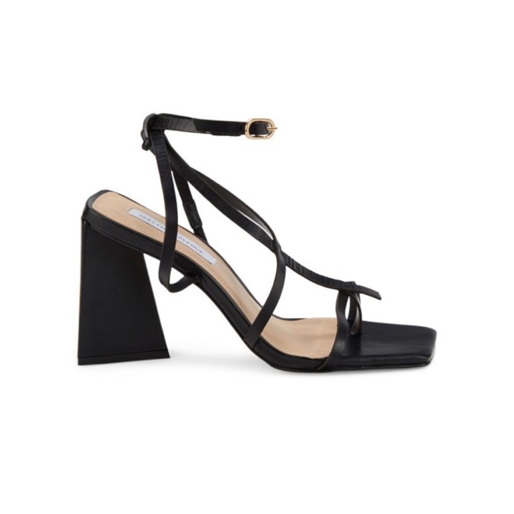 Brand new, genuine leather, block heel sandals